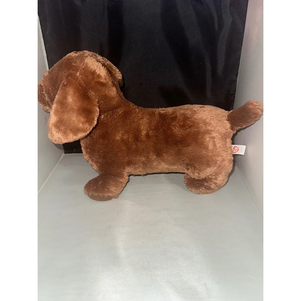 Ty Beanie Buddy Frank the Dachshund Brown Dog Plush Stuffed Animal 14 Inch